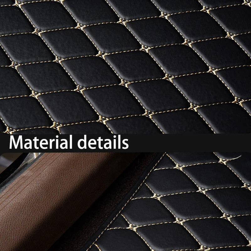 Universal 5Pcs Car Floor Mats PU Leather Waterproof Dust-Proof Auto Carpet Protector Pads Fashion Car Interior Accessories