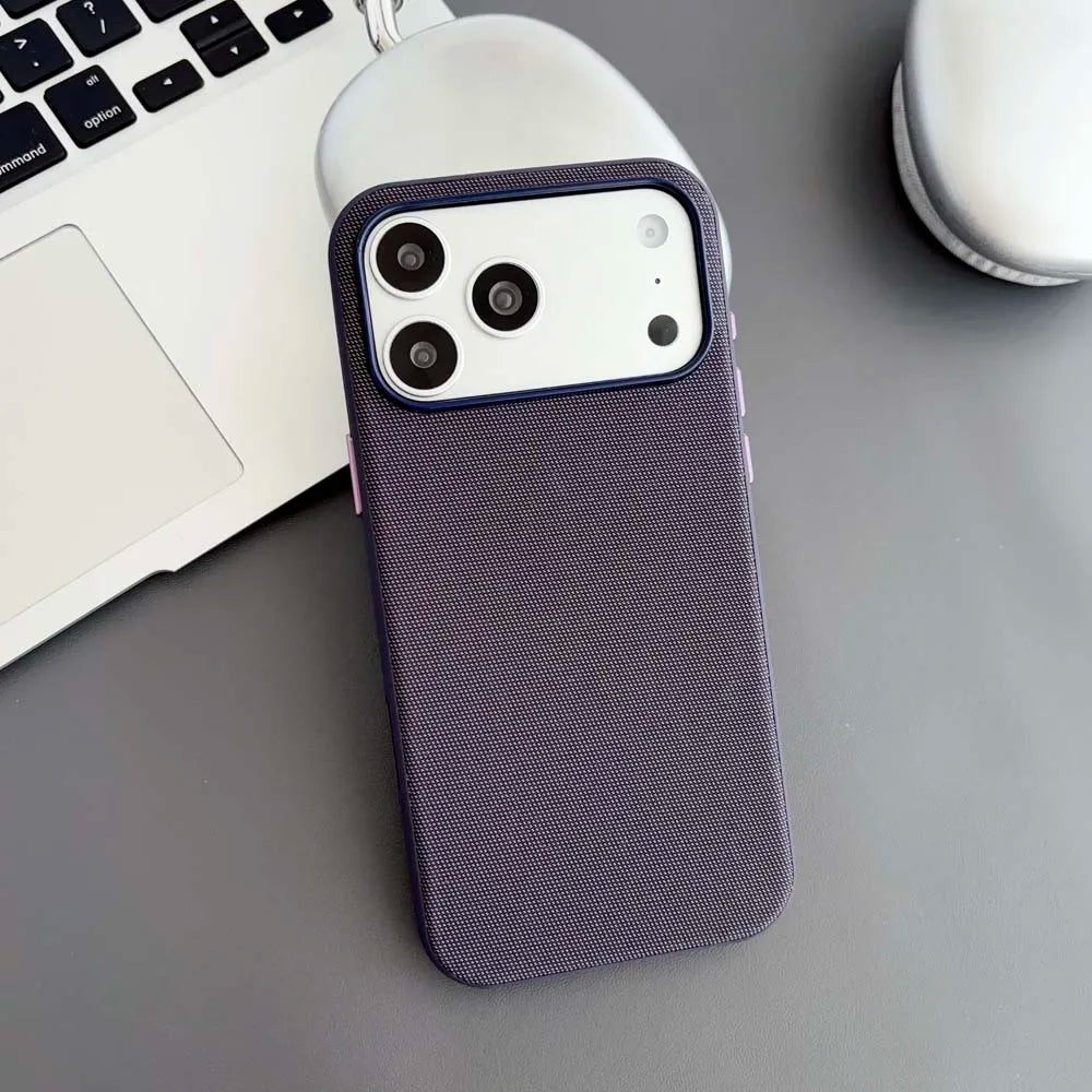 Magnetic TechWoven Phone Case For iPhone 18 17 Air 16 15 14 13 Pro Max Tech Woven For Magsafe Wireless Charging Shockproof Cover