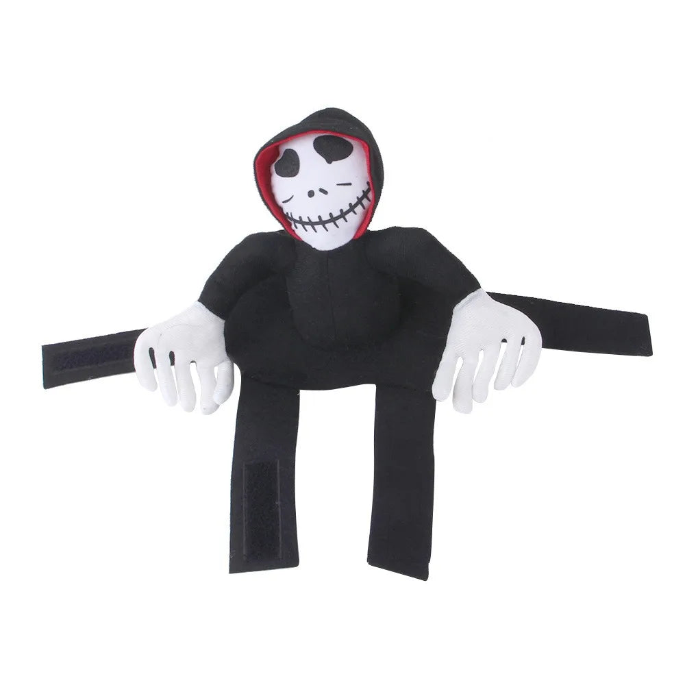 Halloween Pet Cosplay Costume Scary Doll Horseback Riding Outfit Dog Cat Spooky Pet Halloween Attire Dress Up Party Dog Vest