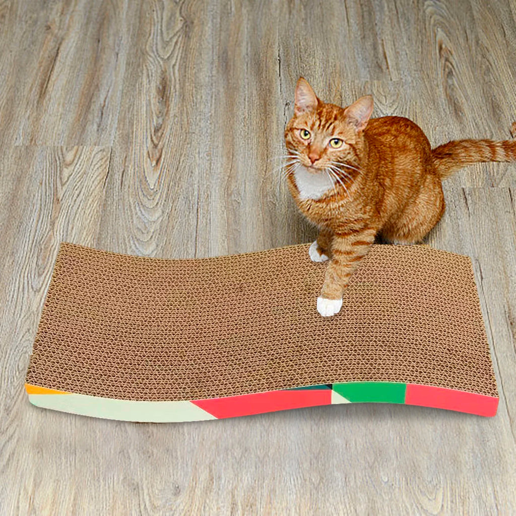 Cat Scratchers Cardboard Cat Scratching Board Durable Grind Claws Corrugated Paper Pets Sofa for Indoor Cats Kittens