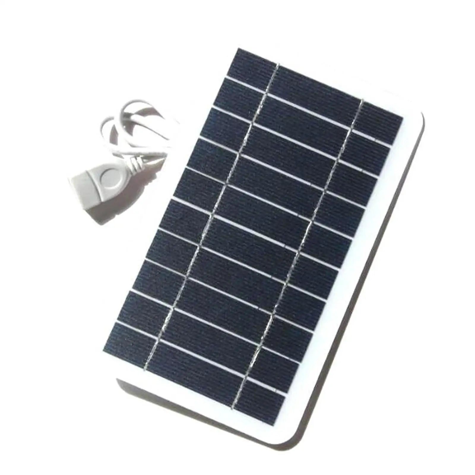 USB Solar Panel Charger - Portable 5V Power Bank Charger