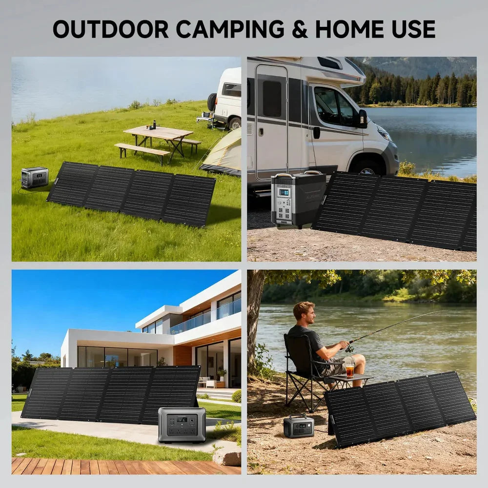 ALLPOWERS 18V Foldable Solar Panel 60W / 100W / 140W / 200W Mobile Solar Charger for Power Supply Laptop Solar Generator Fishing