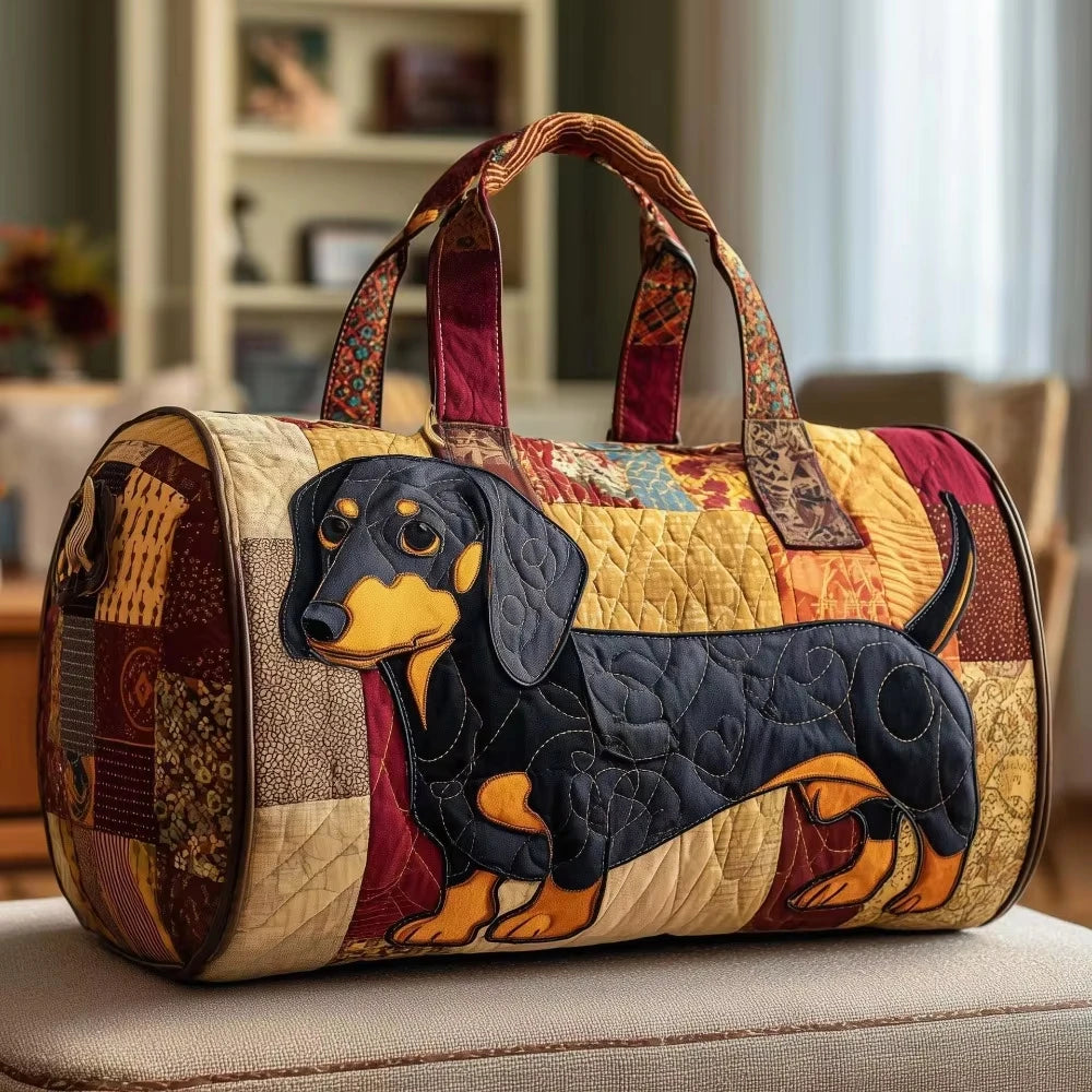 Fashion 3D Quilted Duffle Bag Bus Design Large Capacity Travel Handbag Retro Boho Sturdy Gym Tote Bag Daily Outings