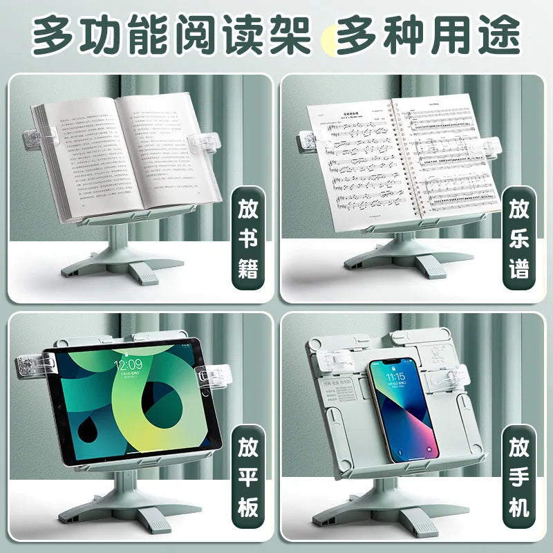 New Lifting Landing Reading Bookshelf Stand Adjustables Tablet Books Holder Multifunctional Bookstand for Home Office Study Room