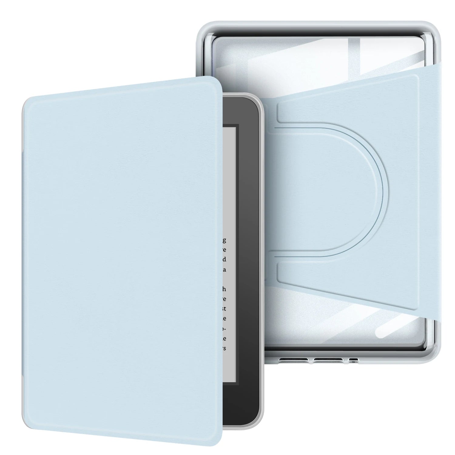 For Kindle 10th Gen Case 360° Rotatable 2-in-1 Detachable Acrylic Case Magnetic Stand 6'' 2019 J9G29R PU Leather Cover Funda
