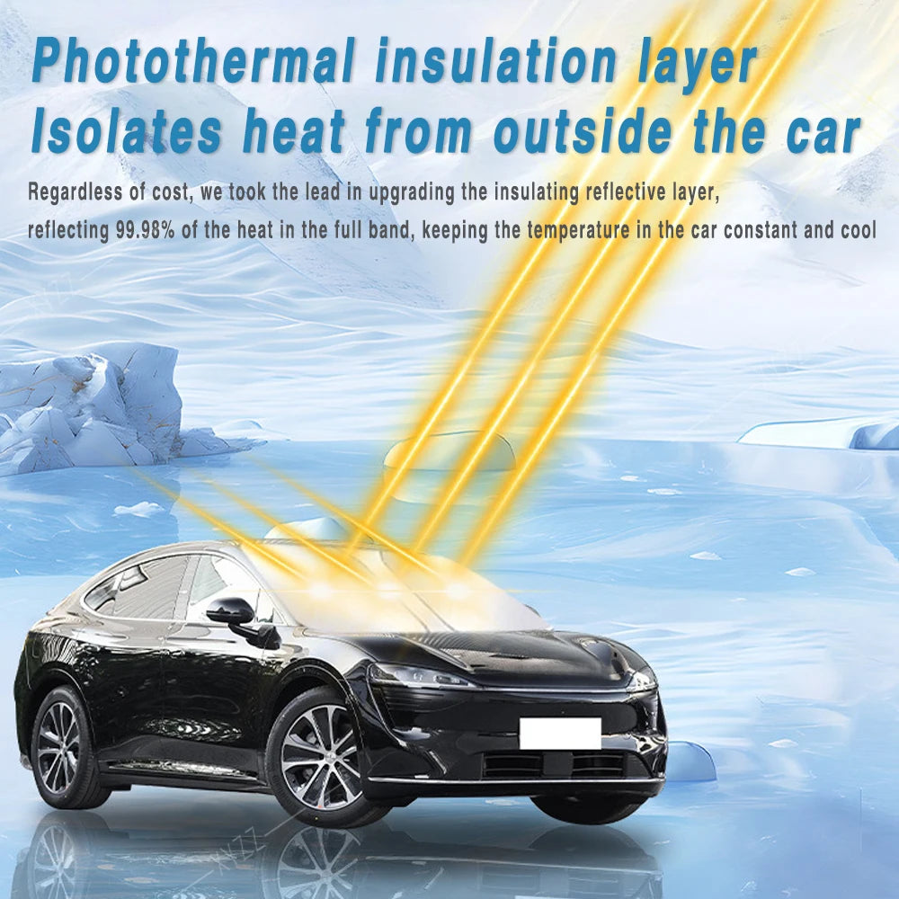 For Jeep Compass 2017-2023 2018 2019 Car Front Windshield Sunshade Heat Insulation Sun Visor Summer Auto Accessories Foldable