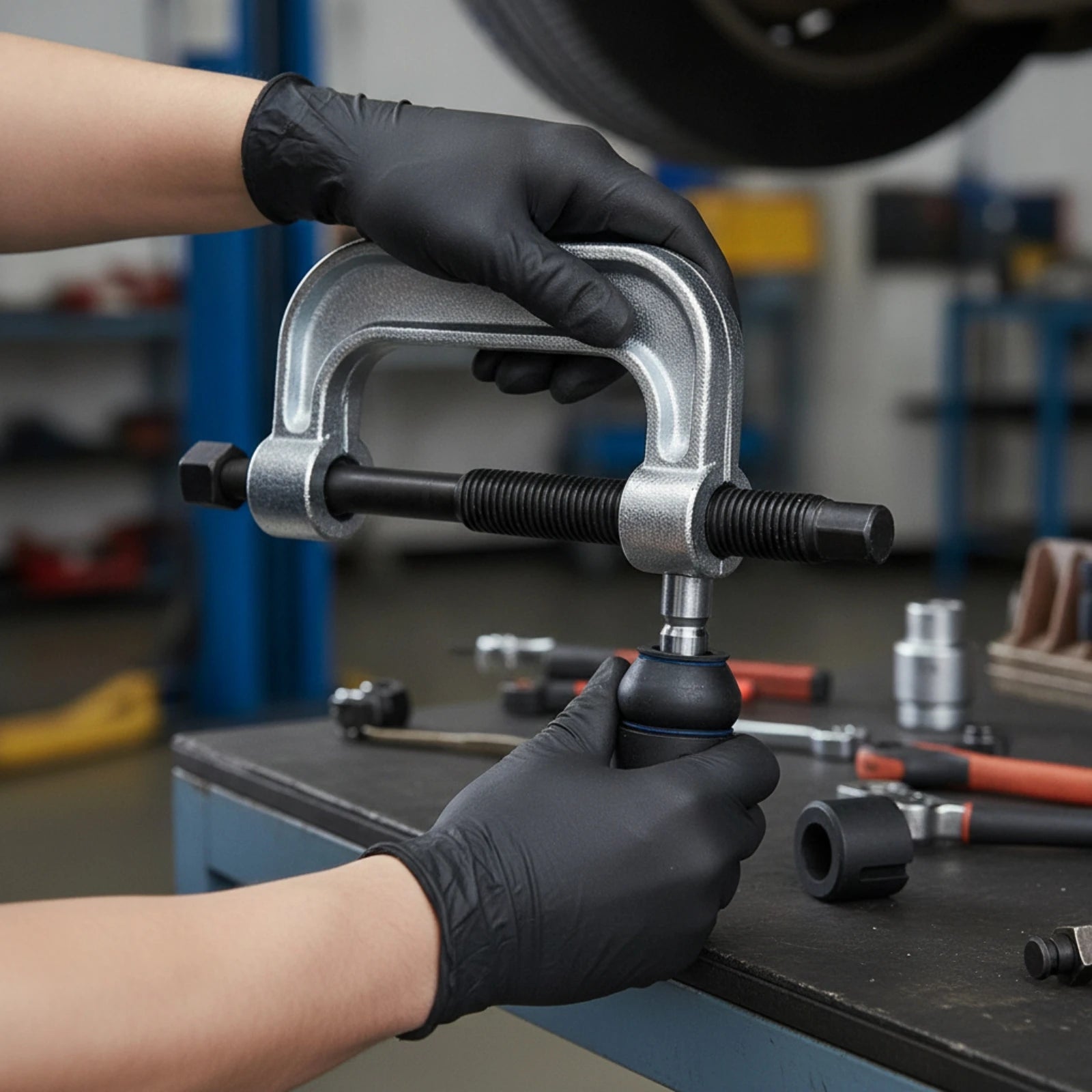 Ball Joint Press Tool Kit Manual Ball Joint Press Set Puller Professional-Grade Portable for Mechanics, Chassis Repair
