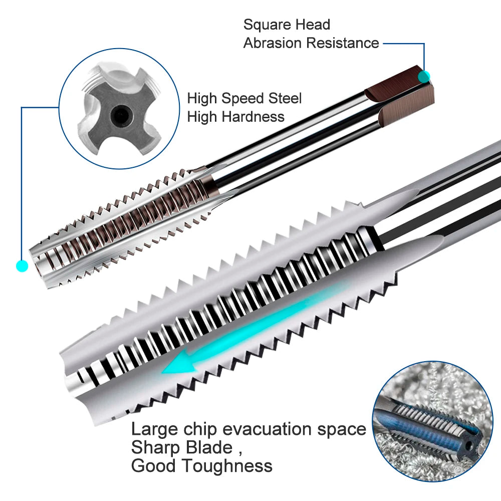 XCAN Thread Repair Kit M3 M4 M5 M6 M8 M10 M12 M14  Screw Thread Inserts For Restoring Damaged Threads Repair Tools Drill Bit