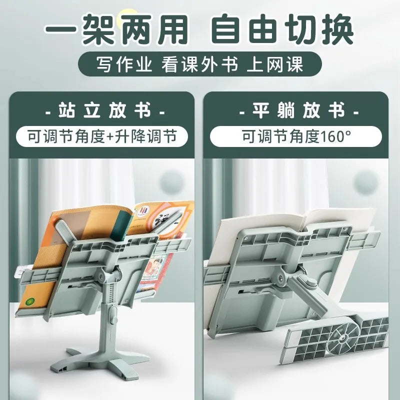 New Lifting Landing Reading Bookshelf Stand Adjustables Tablet Books Holder Multifunctional Bookstand for Home Office Study Room
