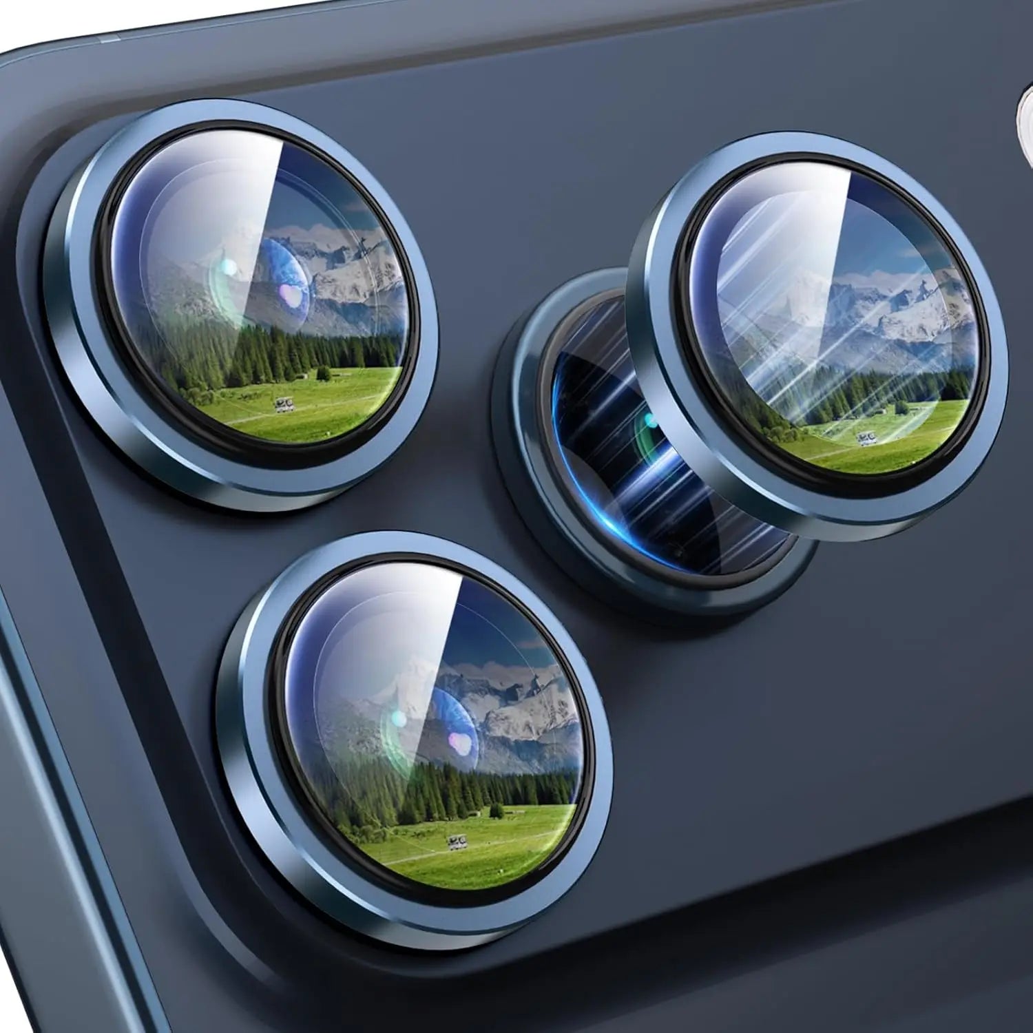 Alloy Ring Back Lens Tempered Glass for Apple iPhone 17 Pro Camera Cover Cap Metal Camera Lens Protector For iPhone 17 Pro Max