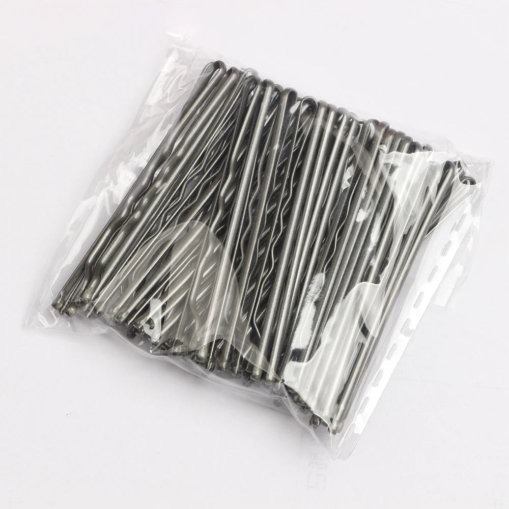 50 horquillas sólidas para mujer y niña, para cabello rizado u ondulado, pasadores para peinar, accesorios para el cabello de 5 cm
