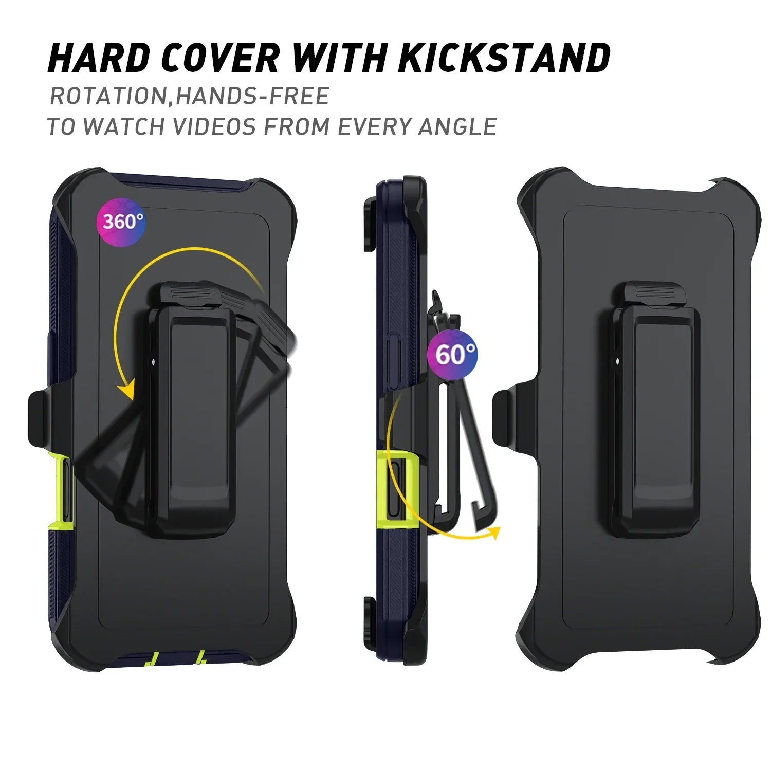 Otter Armor Box Shockproof Defender Phone Case for Iphone 16 11 12 13 14 15 17 Pro Max XSMAX 7 8 16E Hard Back Cover with Clip