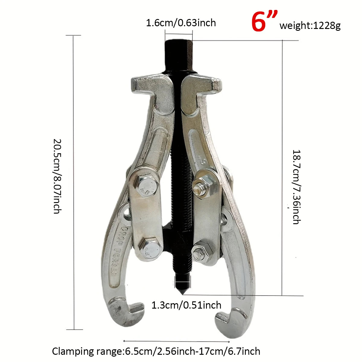 3-Jaw Gear Puller Bearing Removal Tool Universal Automotive Repair Machine Maintenance Professional Steel  Disassembly Kit Tool