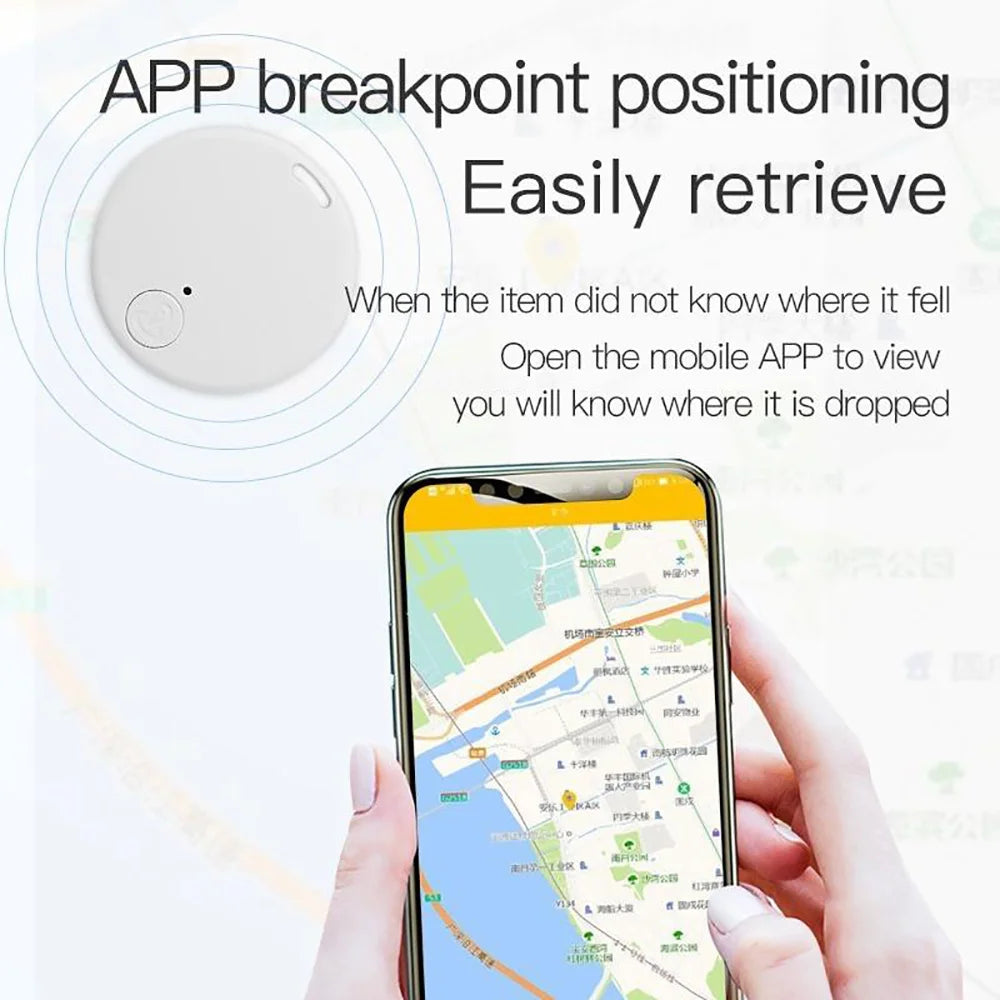 Bluetooth Smart GPS Tracker Mini Anti Lost Device Tracking Smart Finder Locator For Key/Luggage/Pet/Kids/Bag/Wallet Smart Finder