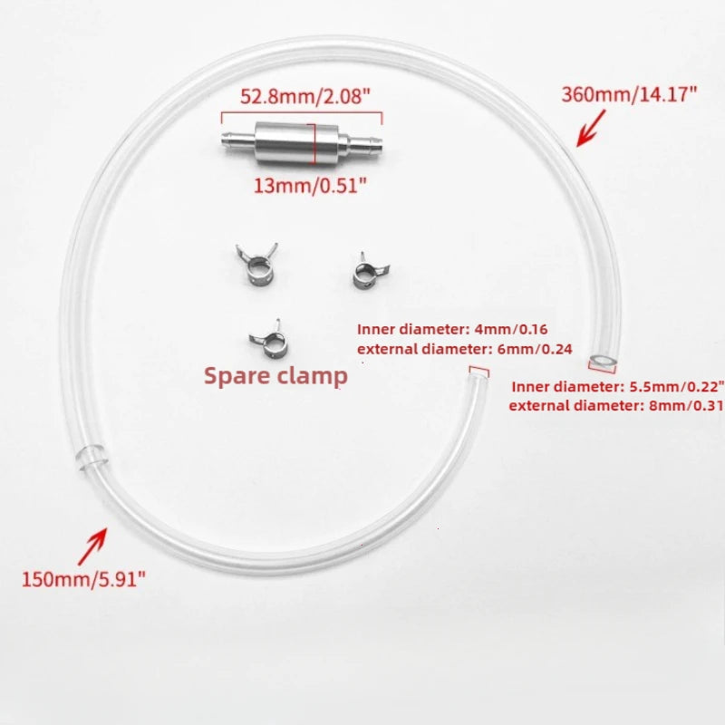 Hydraulic Brake Bleeder Tool Lockable Automotive Brake Fluid Bleeder Bleeding Hose With Non Return One Way Check Valve