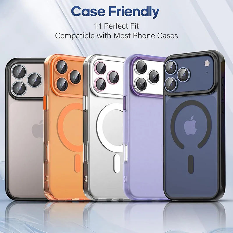 Alloy Ring Back Lens Tempered Glass for Apple iPhone 17 Pro Camera Cover Cap Metal Camera Lens Protector For iPhone 17 Pro Max