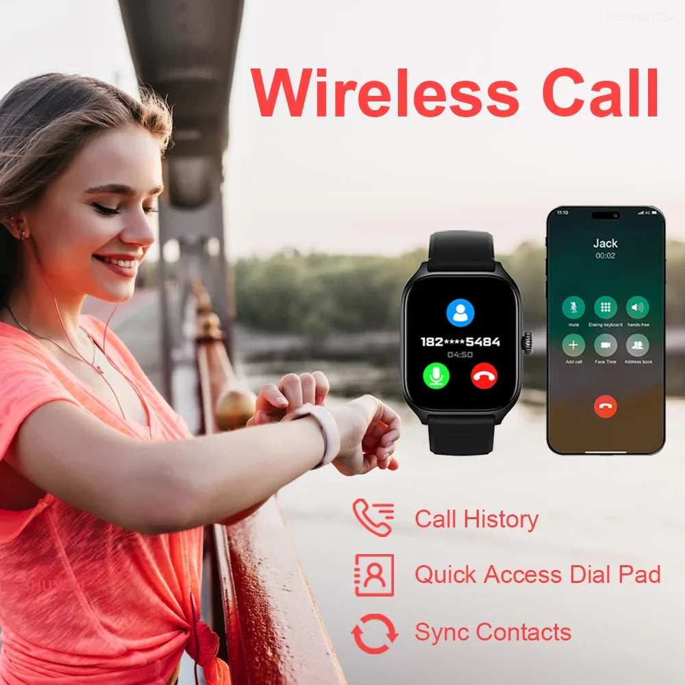 LAXASFIT New H9 Pro Max Smart Watch Dial to Answer Calls Calorie Tracking Heart Rate Oximetry Monitoring Bluetooth Smartwatch