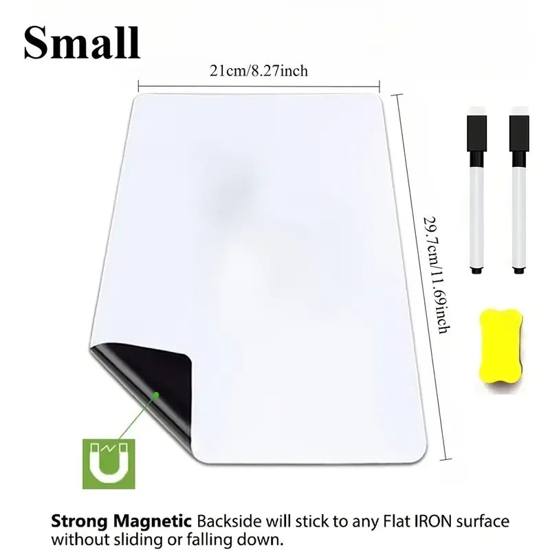 A3 A4 A5 Erasable Flexible Marker Fridge Magnet Magnetic WhiteBoard Dry Erase Board Refrigerator Sheet Kitchen Memo Grocery List