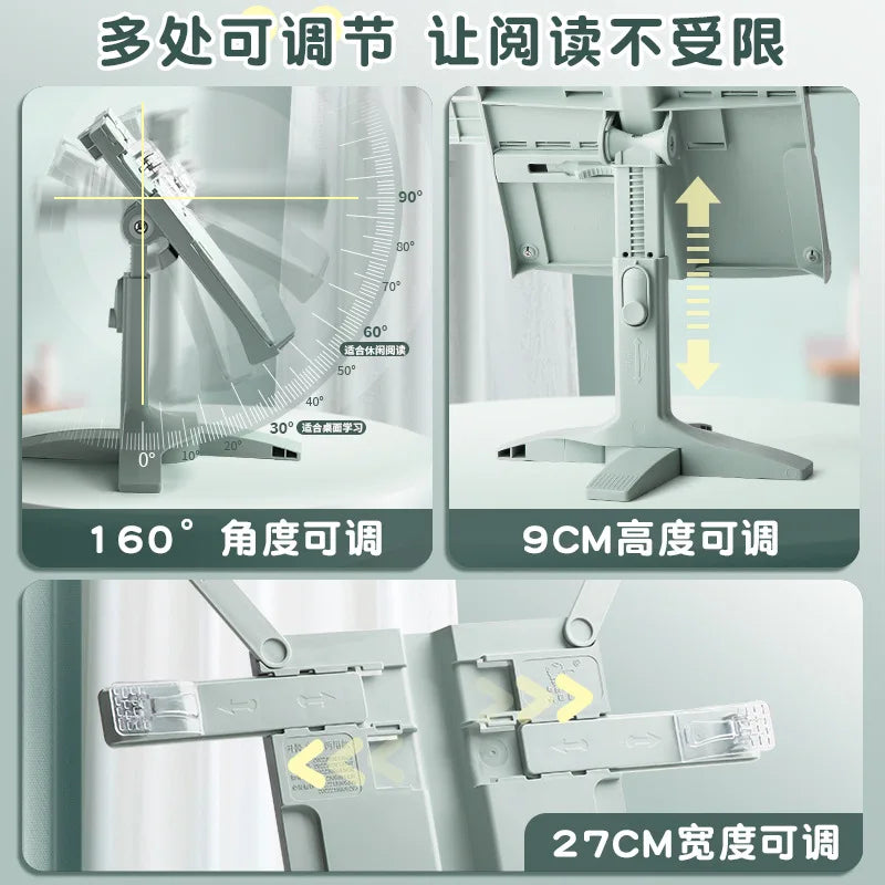 New Lifting Landing Reading Bookshelf Stand Adjustables Tablet Books Holder Multifunctional Bookstand for Home Office Study Room
