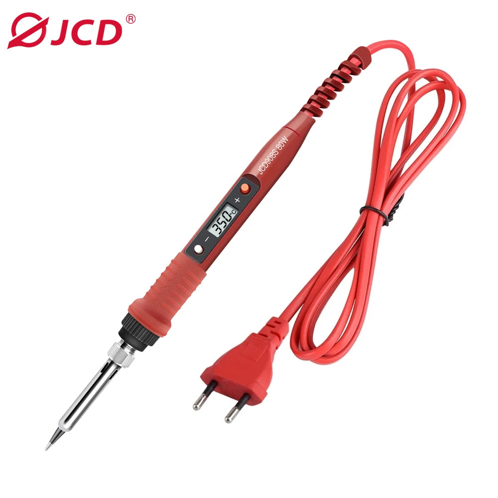 JCD Electric Soldering Iron 80W LCD Digital Display Adjustable Temperature Soldering Iron Set 220V/110V Welding Solder Tools