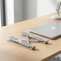 Premium Aluminum Laptop Riser, 7-Level Adjustable, Foldable & Portable, Anti-Slip, Compatible with All 10-15.6 Inch Laptops