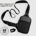 Fashionable Mini Crossbody Bag for Men with Stainless Steel Lock RFID Anti-Theft Mobile Phone Single Shoulder Bag