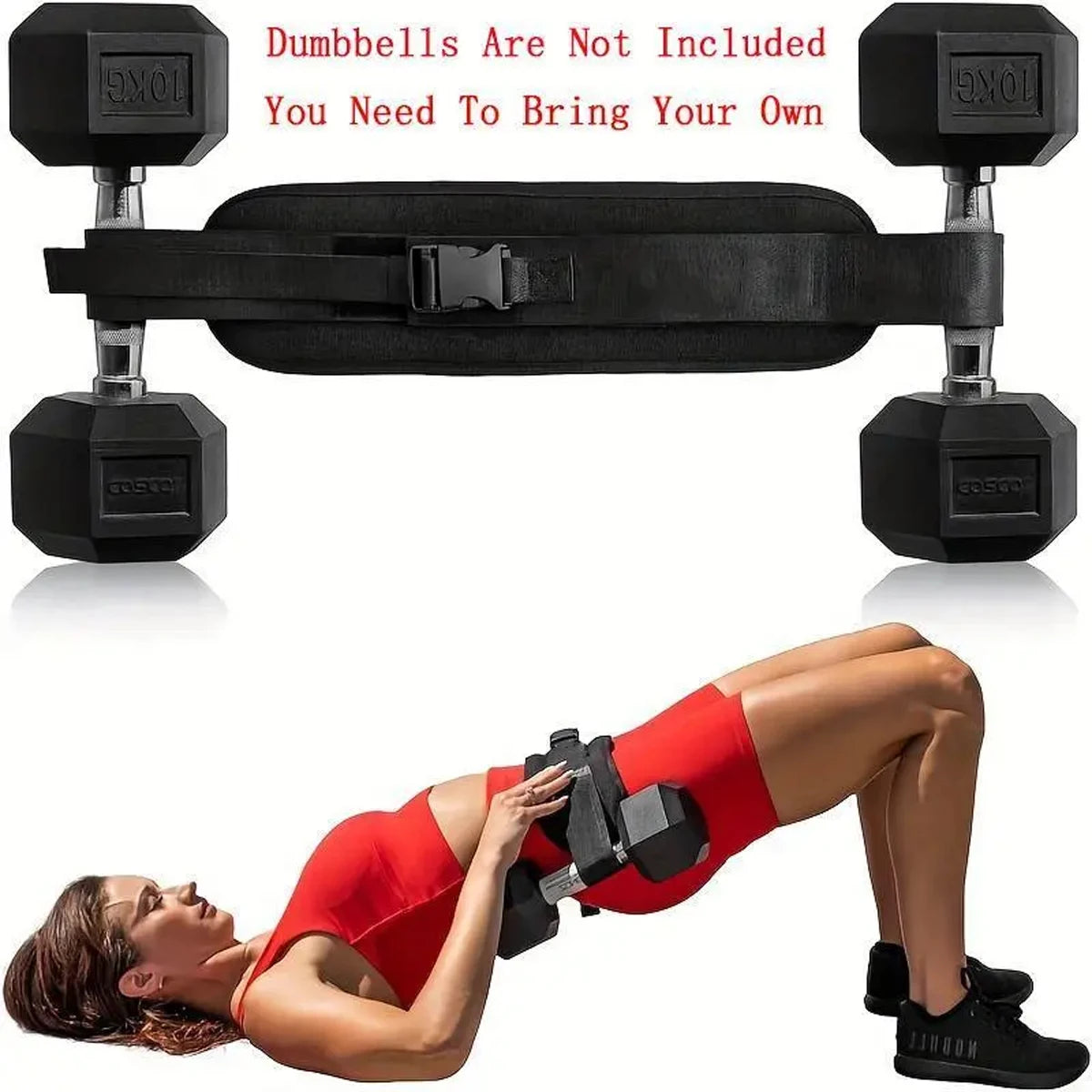 Cinturón de lastre ajustable, para entrenamientos en casa, entrenamiento con mancuernas y modelado de caderas, equipo de fitness para gimnasio en casa