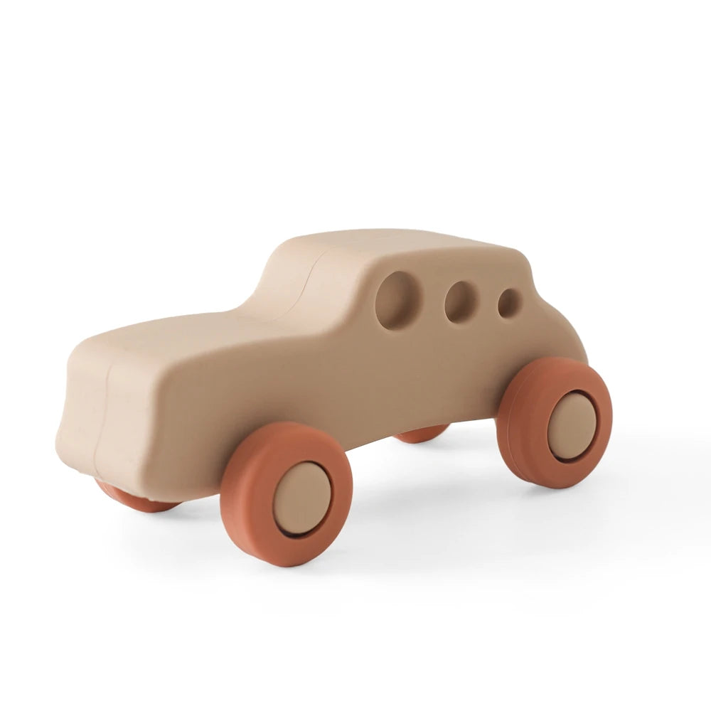 Baby Toys Montessori Silicone Car 0 12 Months Newborn Baby Things Silicone Baby Teether Toy Car Educational Toy Silicone Blocks