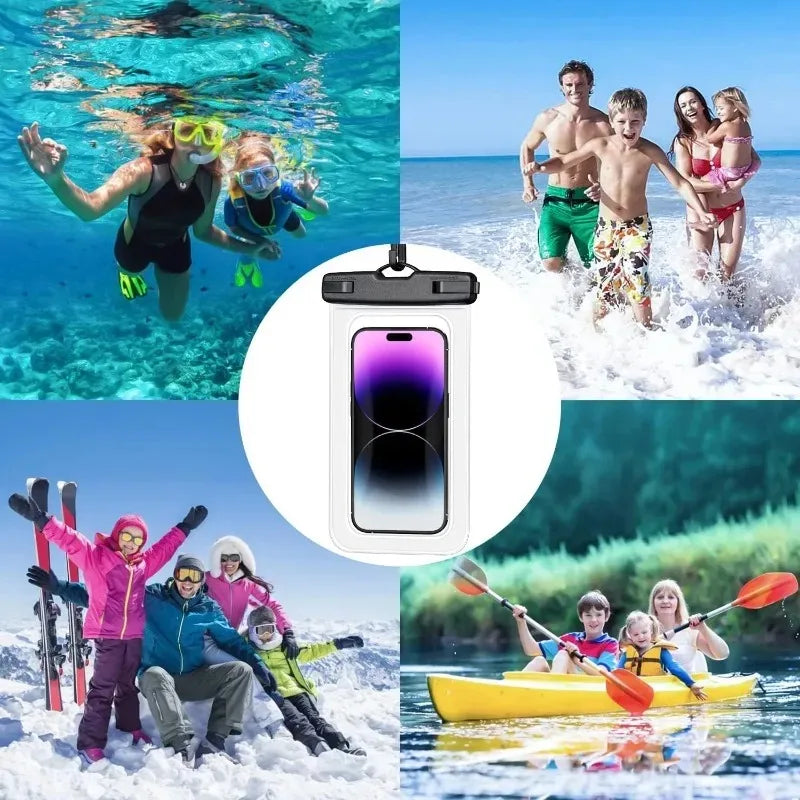 Universal Waterproof Phone Case for Swimming - Underwater Protector Pouch Cover Compatible with iPhone 11 12 13 14 15 16 Pro - S