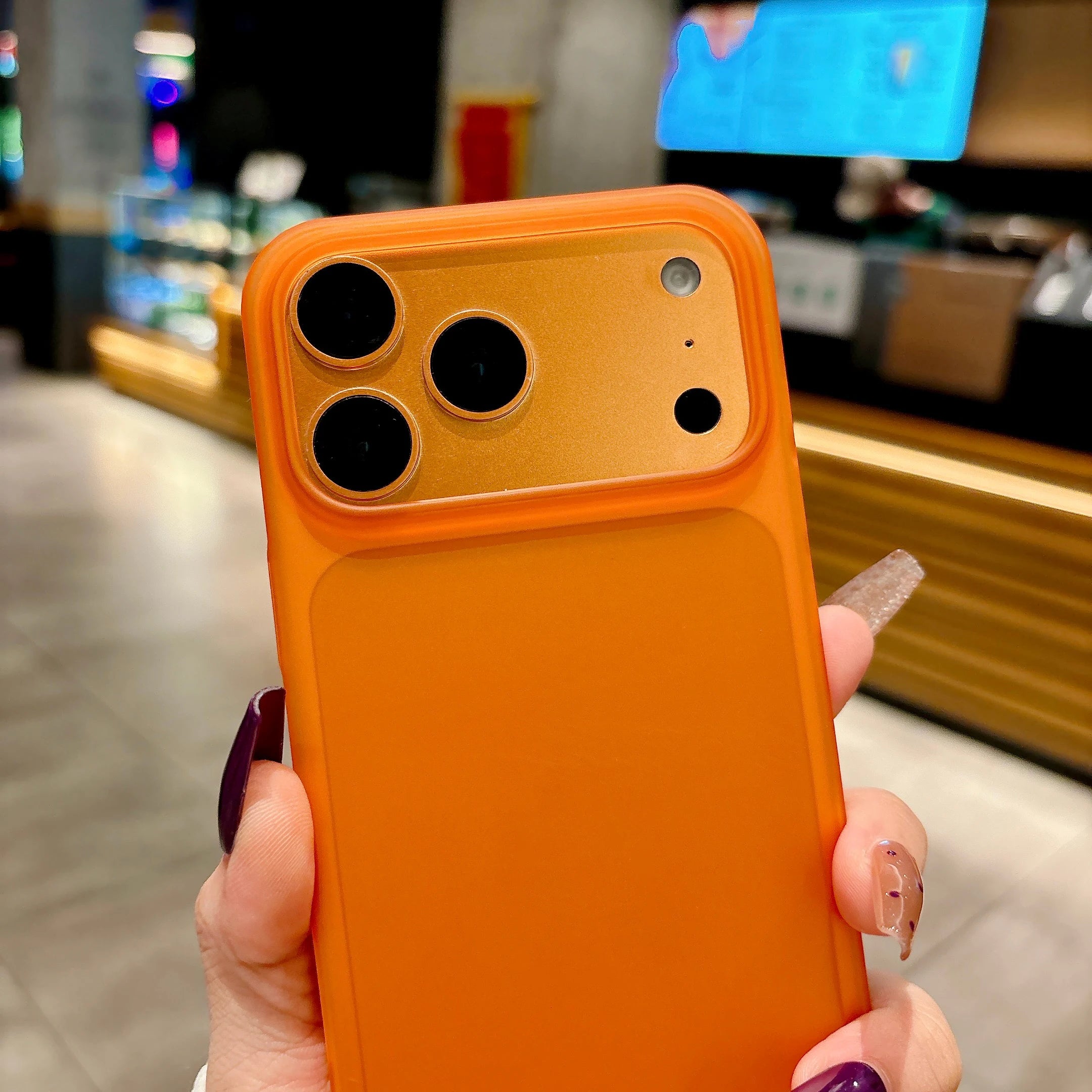 Ultra Thin Translucent Matte Shockproof Armor Phone Case For iPhone 17 17Pro 17Pro Max Frosted Protection PC Hard Cover Funda