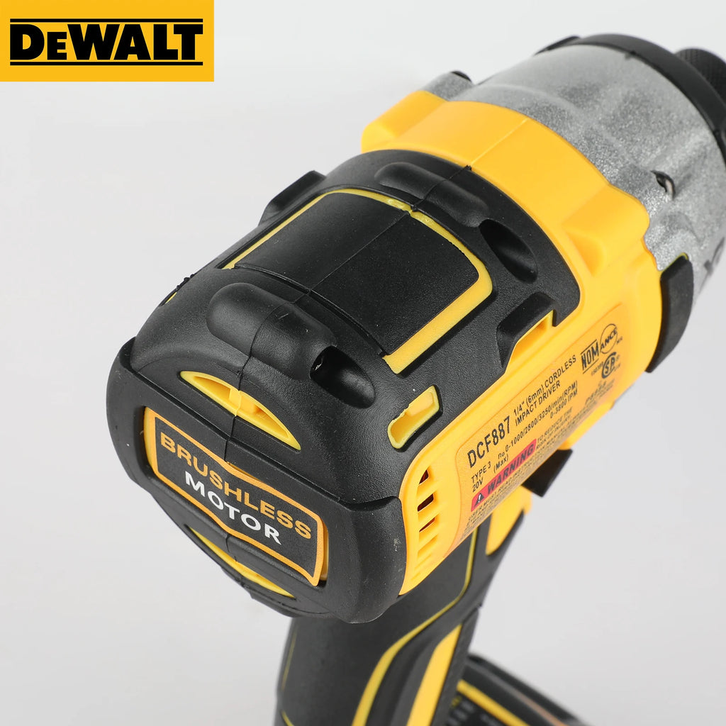 Dewalt brushless impact drill, DCF887 205N. M, 20V Dewalt battery wireless screwdriver
