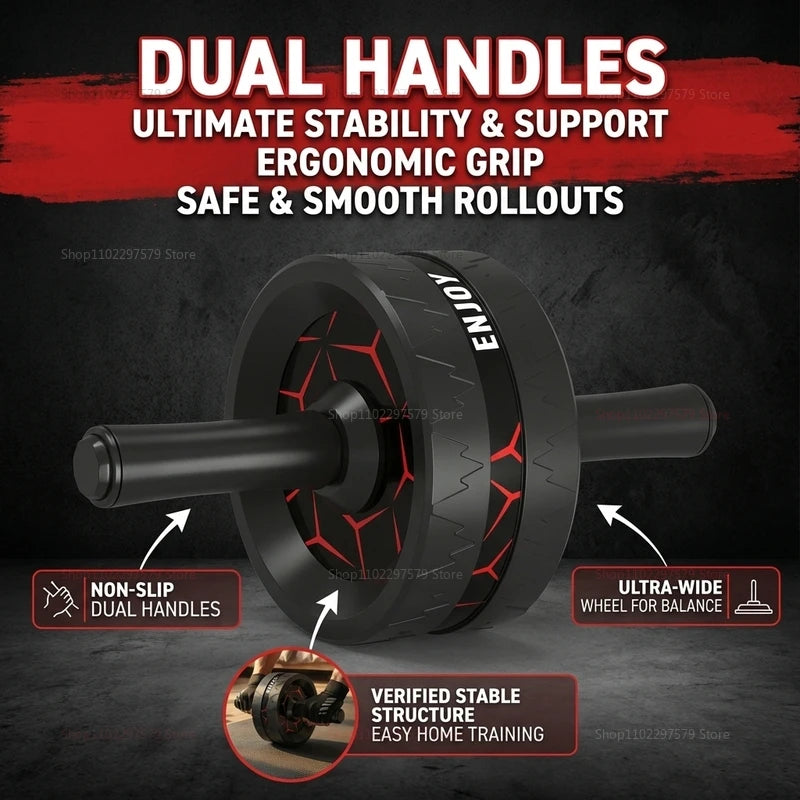 Abdominal Roller, Exercise Equipment for Core Strength Training, Home Fitness Wheel for Men and Women
