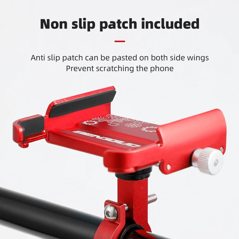 Bike Phone Holder 360 Rotation Bicycle Phone Holder for 4.7-7.0 Inch Devices Motorcycle Handlebar Mobile Phone Stand