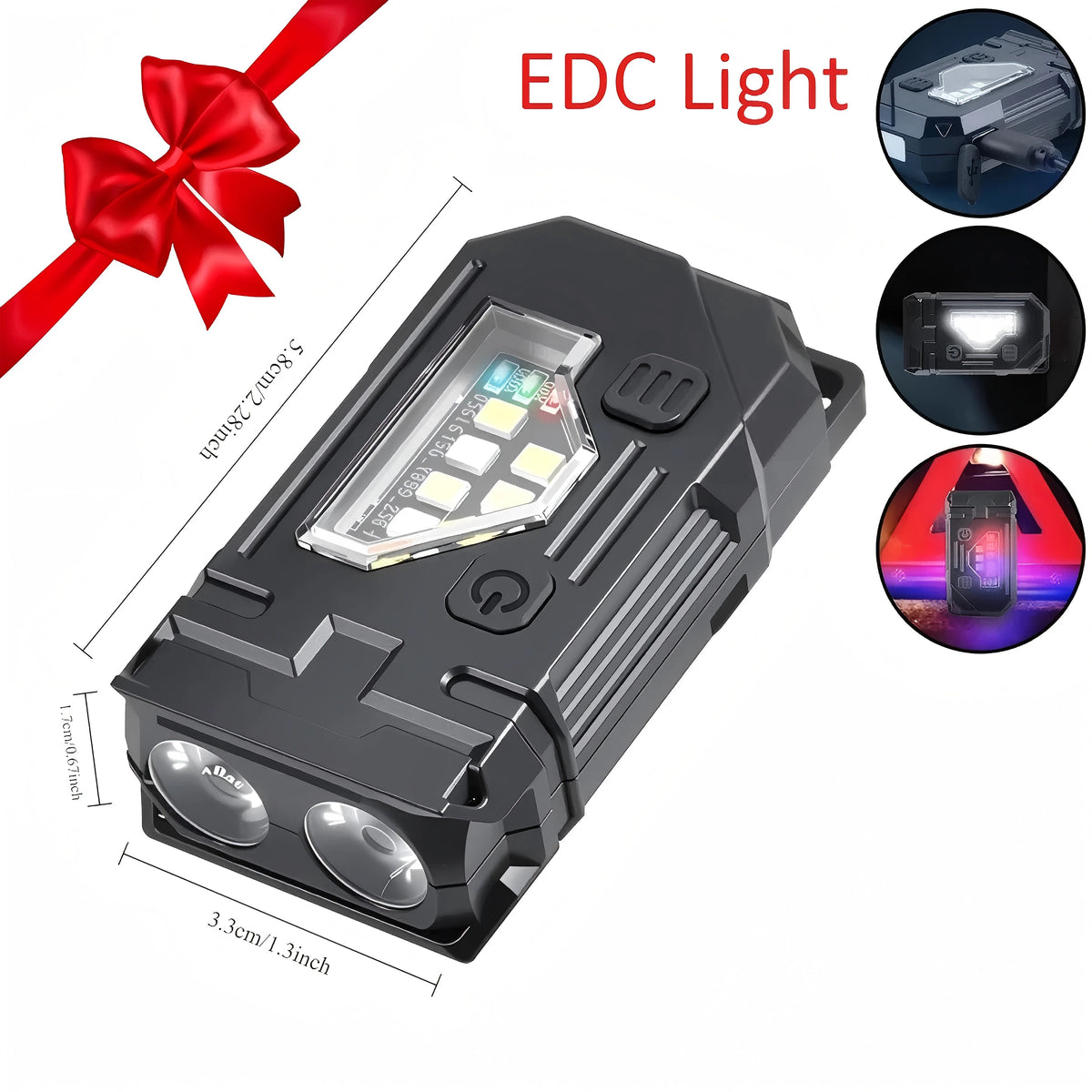 MINI Linterna LED Recargable USB Portátil Imán Trasero Luz de Trabajo Súper Brillante Linterna de Camping Lateral COB Antorcha de Emergencia
