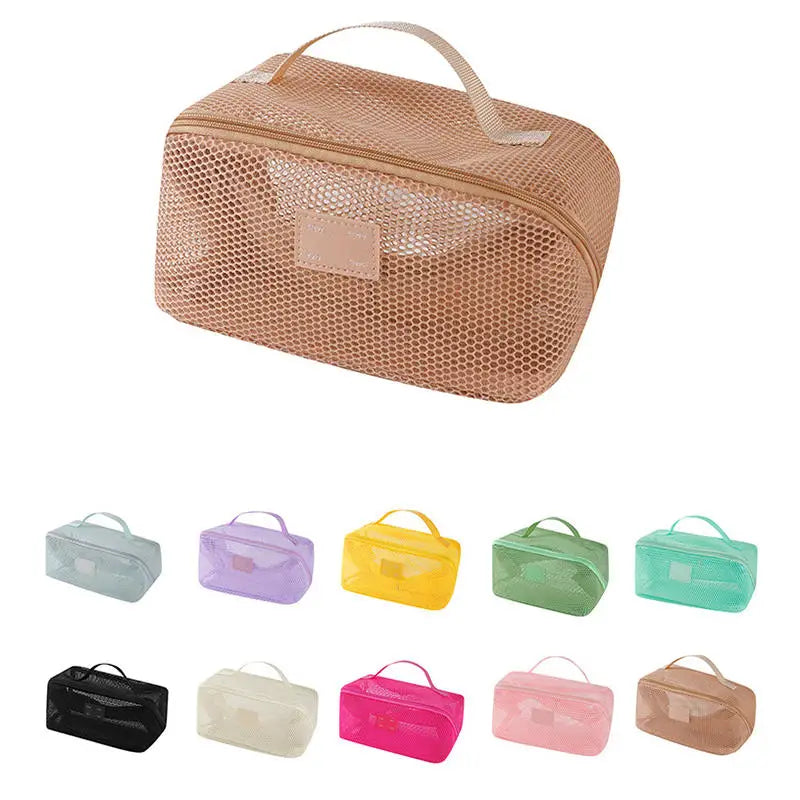 Organizador de Maquillaje Neceser Femenino Bolsa de Maquillaje Estuche de Almacenamiento Estuche de Tocador, Bolsa de Cosméticos, Bolsa Organizadora para Viajes con Cremallera