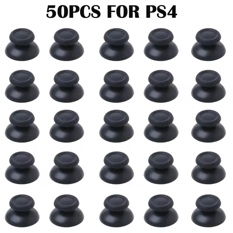 50 Pcs Replacement Controller Analog Thumbstick Thumb Stick Mushroom Grip Cap Cover for Ps4 Pro PS3 Ps5 Xbox One 360 Dropship