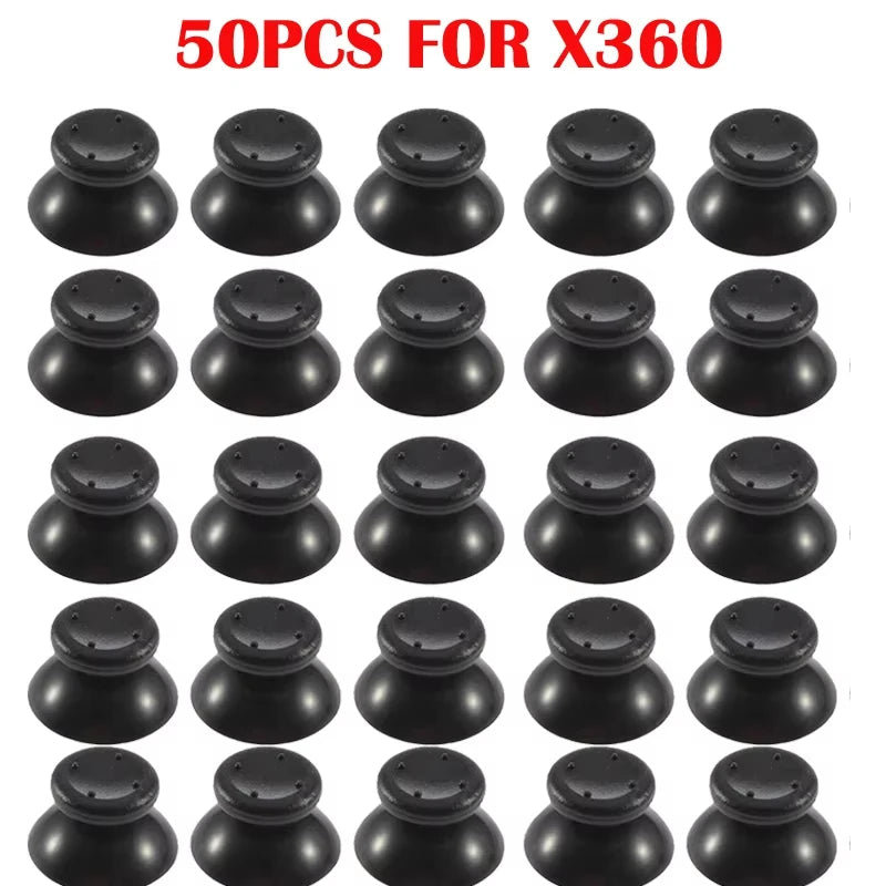 50 Pcs Replacement Controller Analog Thumbstick Thumb Stick Mushroom Grip Cap Cover for Ps4 Pro PS3 Ps5 Xbox One 360 Dropship