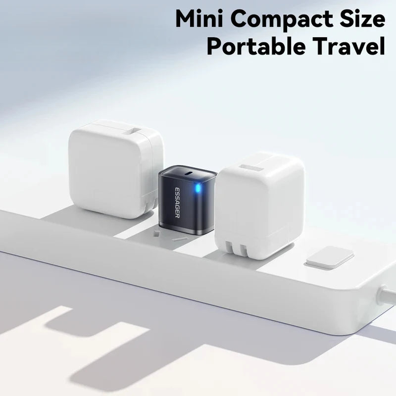 USB-C PD Travel Charger 20W 30W Fast Charging Wall Power Adapter Compatible with iPhone iPad Mobile Devices