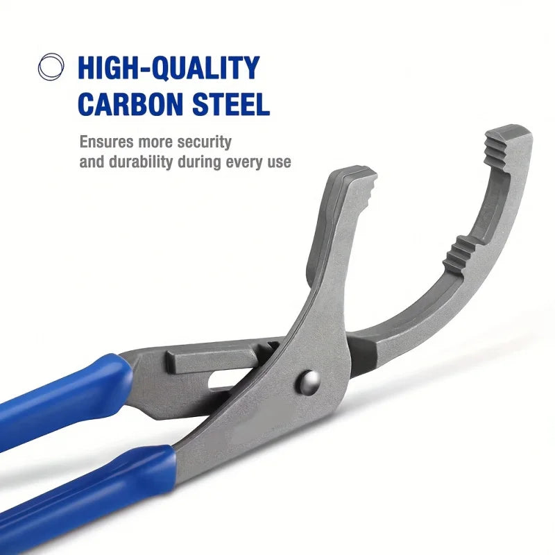 9 Inch Adjustable Oil Filter Pliers Clamp Wrench Tool for Automotive Maintenance