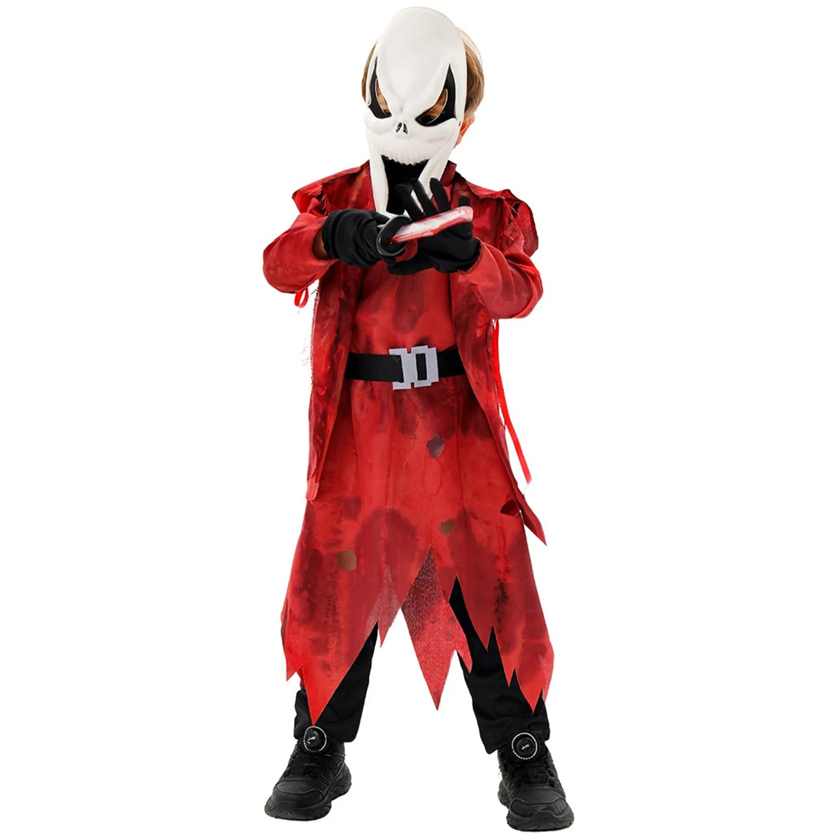 Disfraz de Halloween de terror para niños de Ghostface, disfraz de porrista de terror, enfermera, cosplay para niños y niñas, disfraz de actuación escénica
