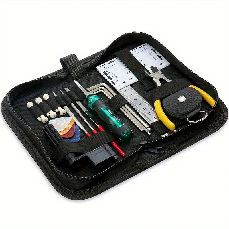 Guitar Accessories Kit Guitar Capo, Strings, Strap, End Pin, Silicone Pad, String Winder, for Acoustic Electric Guitar TMZ