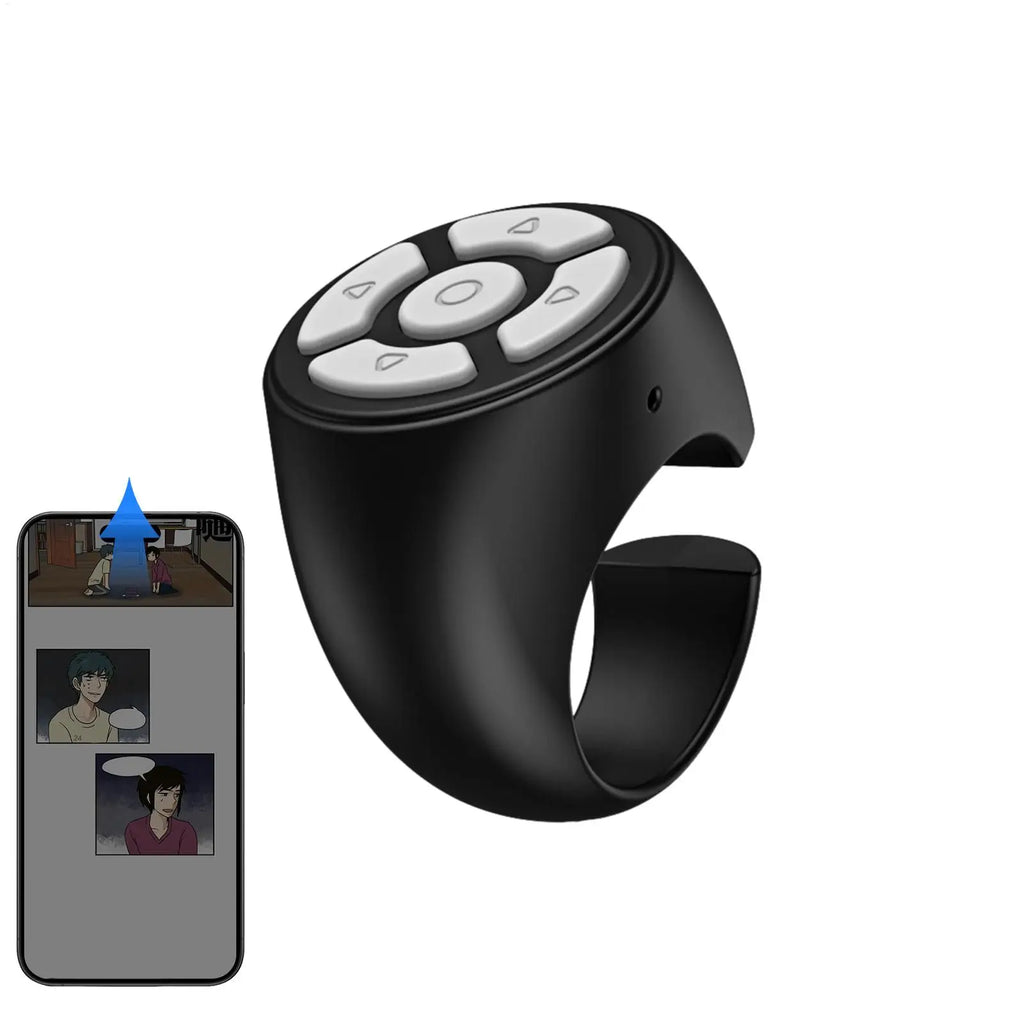 Mini Finger Wireless Remote Clicker Practical Page Turning Shutter Controller Lightweight Phone Selfie Button Easy Carry Gadget