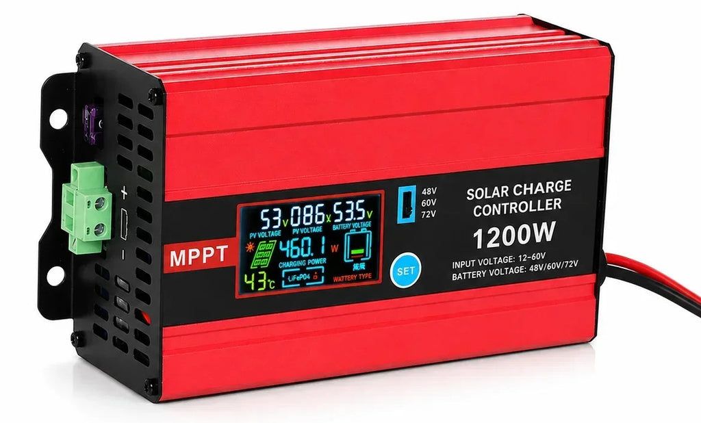 MPPT Solar Boost Controller, 1200W, Universal Input 12-60V, Output 48V-72V for EV Charging