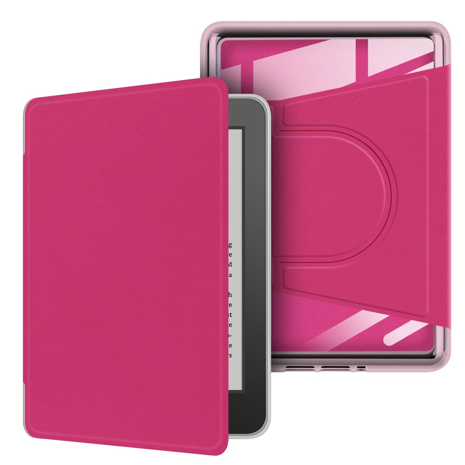 For Kindle 10th Gen Case 360° Rotatable 2-in-1 Detachable Acrylic Case Magnetic Stand 6'' 2019 J9G29R PU Leather Cover Funda
