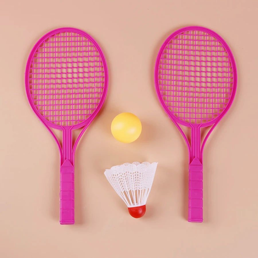 4pcs/set Color Mini Badminton Racket with Badminton Table Tennis Two Person Interactive Indoor Universal Sports Game Gifts