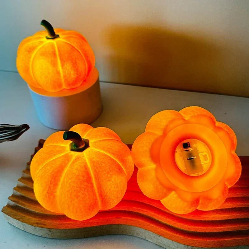Pumpkin Night Light — Warm Glow for Kids' Rooms & Halloween Parties