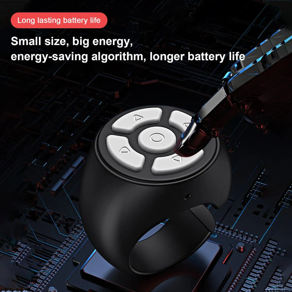 Mini Finger Wireless Remote Clicker Practical Page Turning Shutter Controller Lightweight Phone Selfie Button Easy Carry Gadget