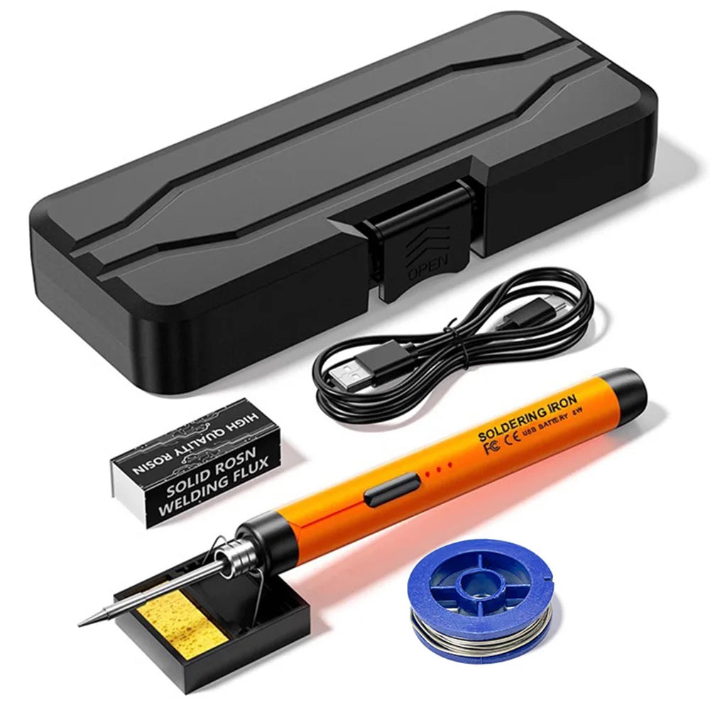 Soldador USB de 5V 8W, soldador eléctrico inalámbrico, soldador de batería de litio de carga rápida, herramienta de soldadura de reparación portátil