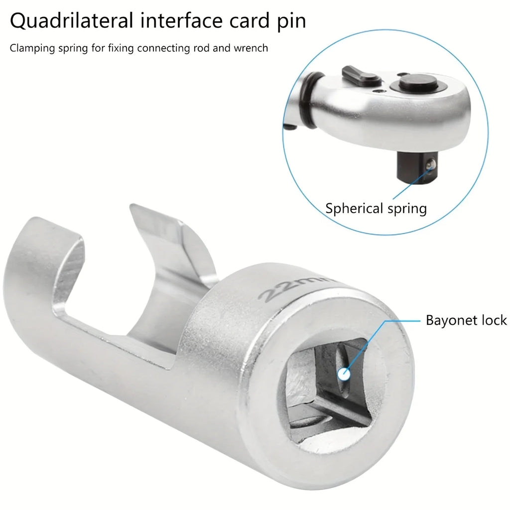 9Pcs Automotive O2 Oxygens Sensors Socket Offset Wrench Remover Tool and Thread Chasers Tool 10-22mm