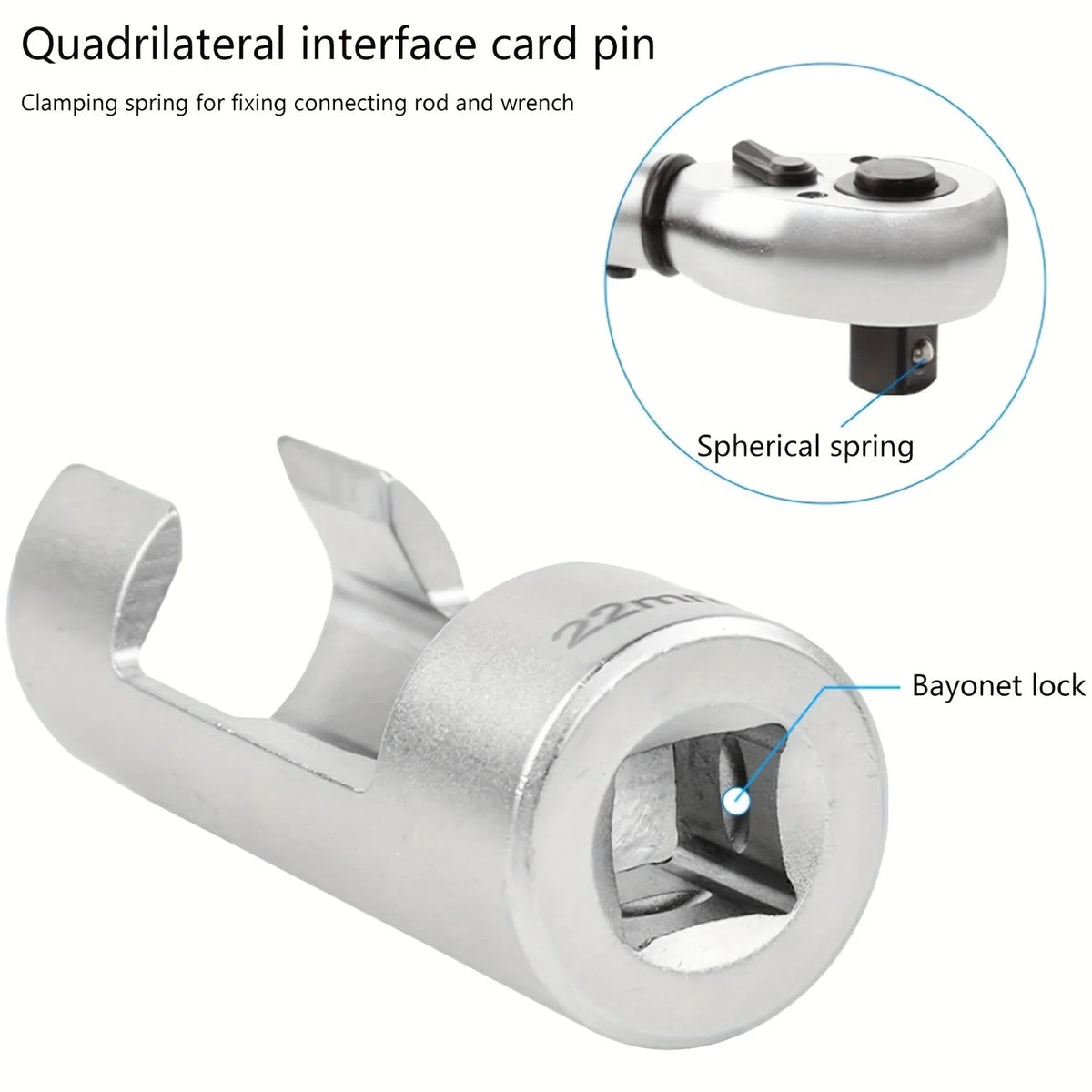 9Pcs Automotive O2 Oxygens Sensors Socket Offset Wrench Remover Tool and Thread Chasers Tool 10-22mm